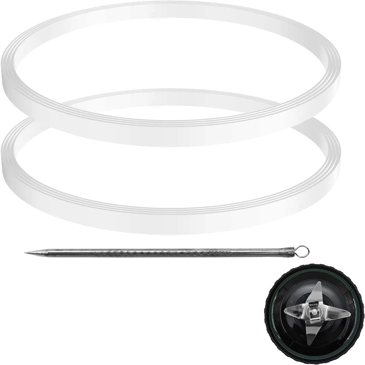 2 Stks Rubber Pakkingen Seal O-Ring Vervanging Compatibel met Ninja 700W Slanke Blender QB3001UKS BL660 BL740 BL770 BL780 BL810, voor Ninja Blender Pakkingen Rubber Ring Seal Vervangende Onderdelen
