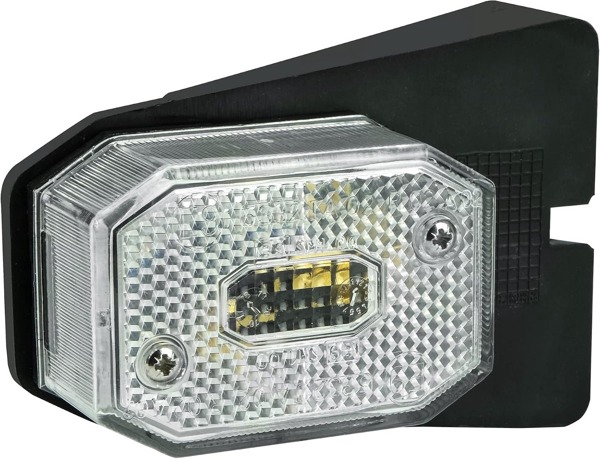 10122 Aanhangwagen begrenzingslicht, met witte reflector, met houder, 6,1x5,5x6,5 cm