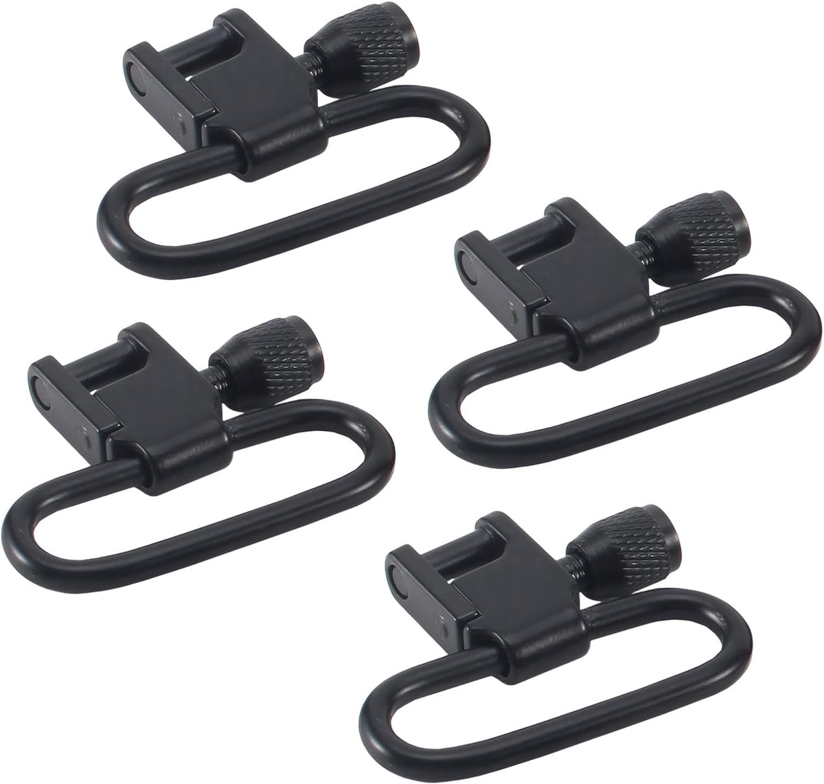 Set van 4 zware karabijnhaken met vergrendeling, 3 inch aluminium karabijnhaak, voor kamperen, wandelen, vissen, reizen, sleutelhanger