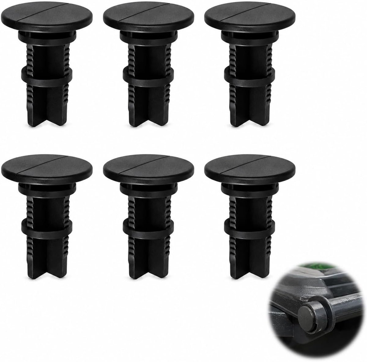 6 stuks scharnierpennen voor vuilnisbak, 240 liter, vuilniscontainerdeksel, bouten, reserveonderdelen, bevestigingen voor vuilniscontainerdeksel, vervangende bevestiging voor vuilniscontainerset