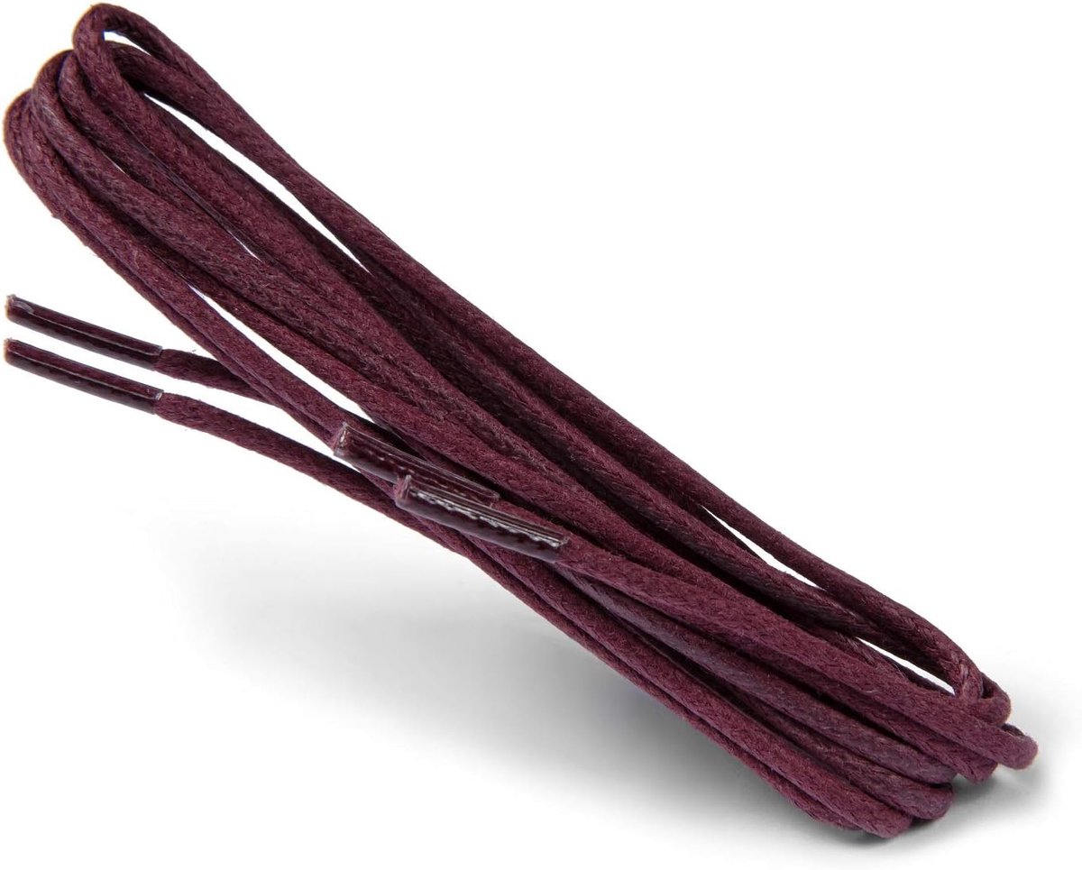 Gewaxte Ronde Dunne Veters, 2 mm kwaliteit 100% katoenen ronde veters voor casual en modieuze schoenen, gemaakt in Europa, 1 paar, veel mooie kleuren en lengtes