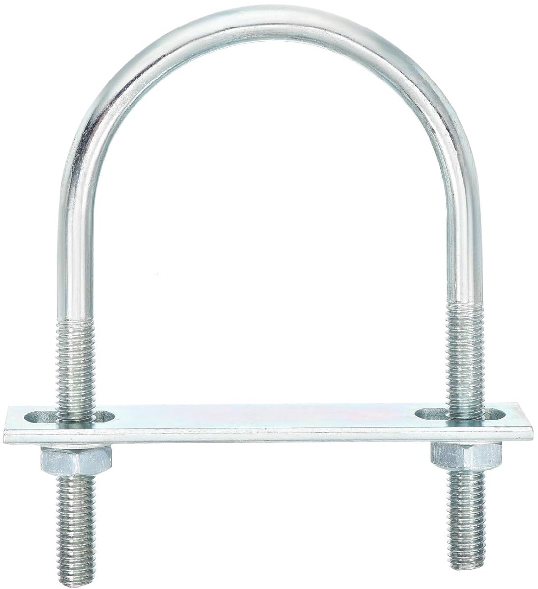 U-bouten, 4 sets 63 mm binnenbreedte 110 mm lengte M8 U-bouten van verzinkt koolstofstaal met moeren en platen, voor bootaanhangers