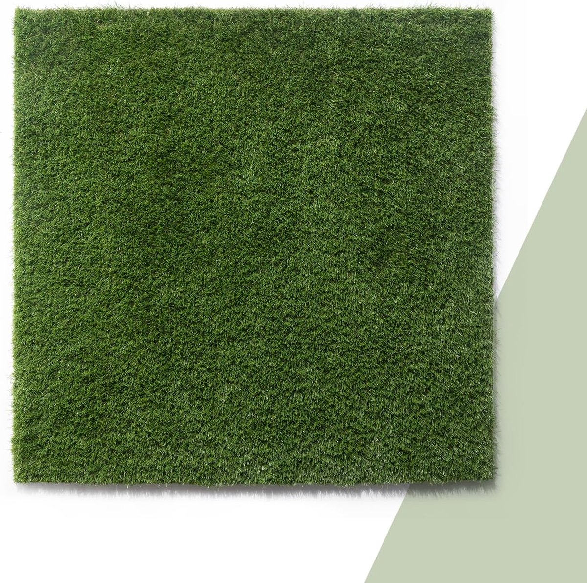 Kunstgras Buitentapijt Weerbestendig Balkonvloerbedekking Terras Gazontapijt Binnen Afwasbaar Natuurlijk Zacht Natuur, Kleur:Groen, Maat:200x200 cm