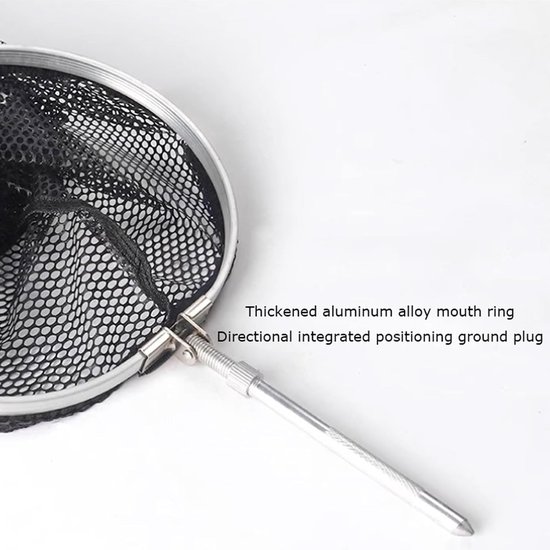 uitklapbare viskooien Visaasval Opvouwbare gaasmand Aluminium frame Zwart Meerdere maten — afbeelding 5