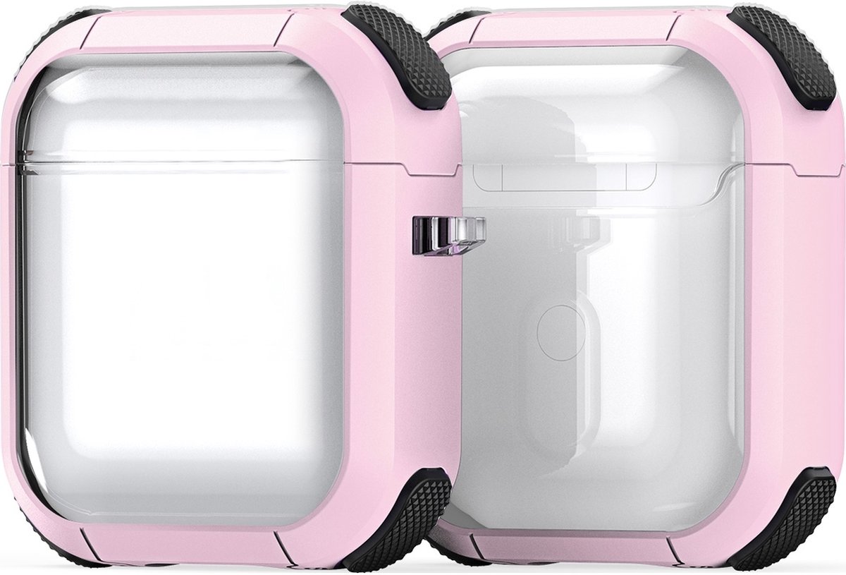 Mobigear Hoesje geschikt voor Apple AirPods 2 Hardcase Hoesje | Mobigear Shockproof - Roze