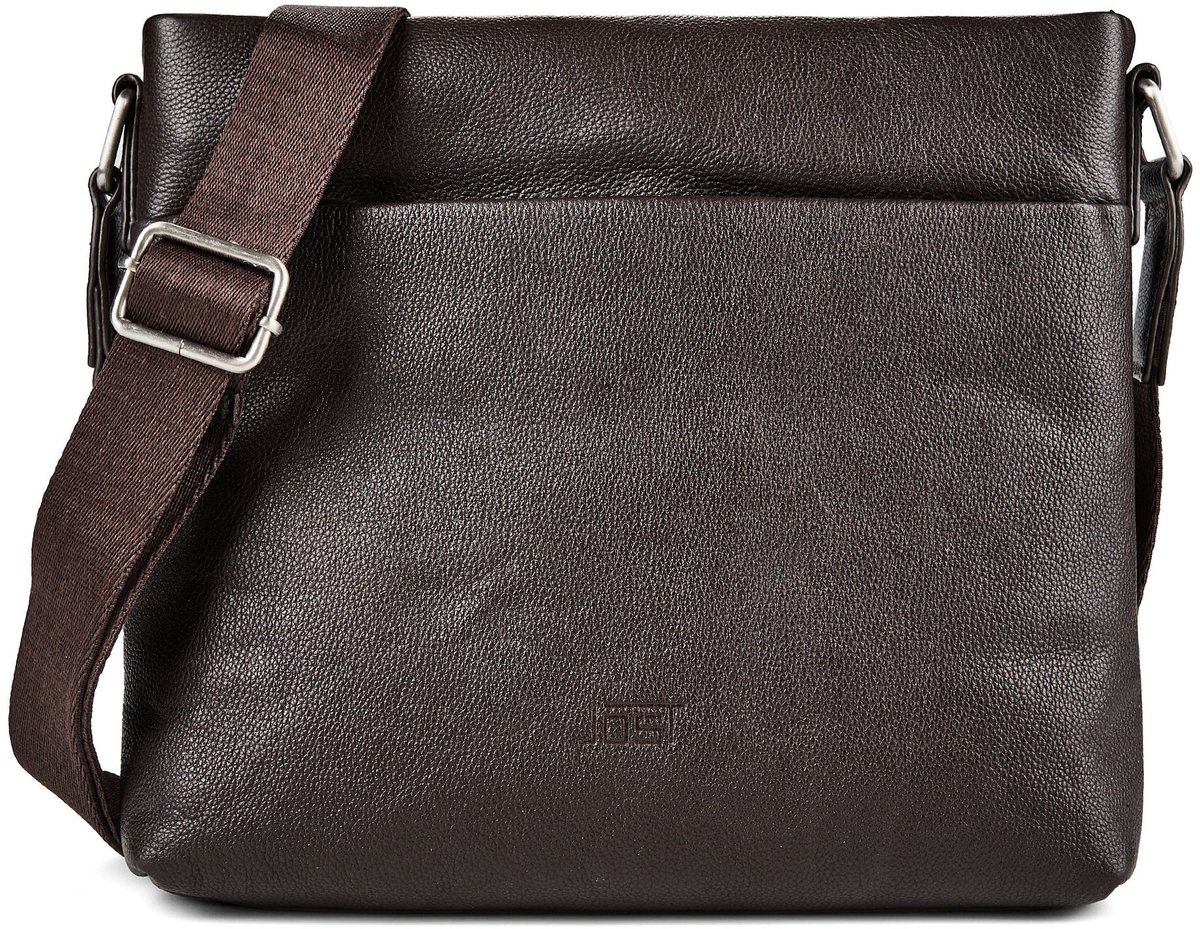 JOST Leren schoudertas Lysa Shoulder Bag Brown donkerbruin