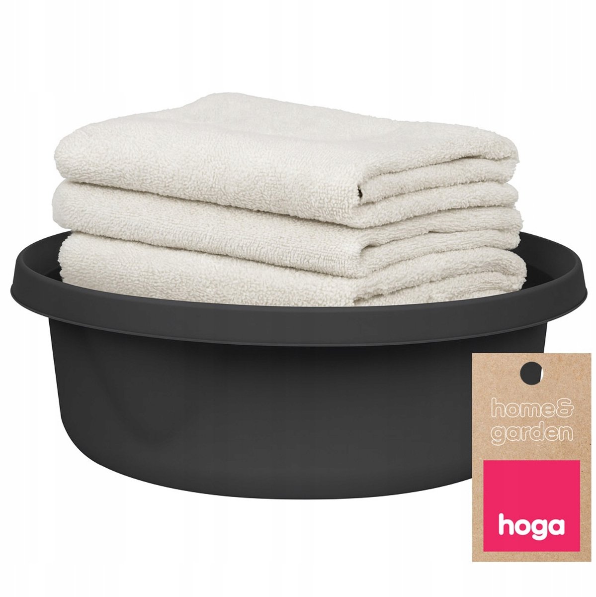Hoga Kunststof Kom 6L Zwart - Ideaal voor Keuken & Huishouden