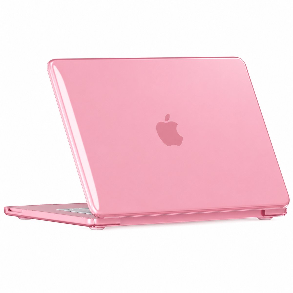 Mobigear Laptophoes geschikt voor Apple MacBook Neo 13 Inch (2026) Hoes Hardshell Laptopcover MacBook Case | Mobigear Crystal Case - Roze - Model A3404
