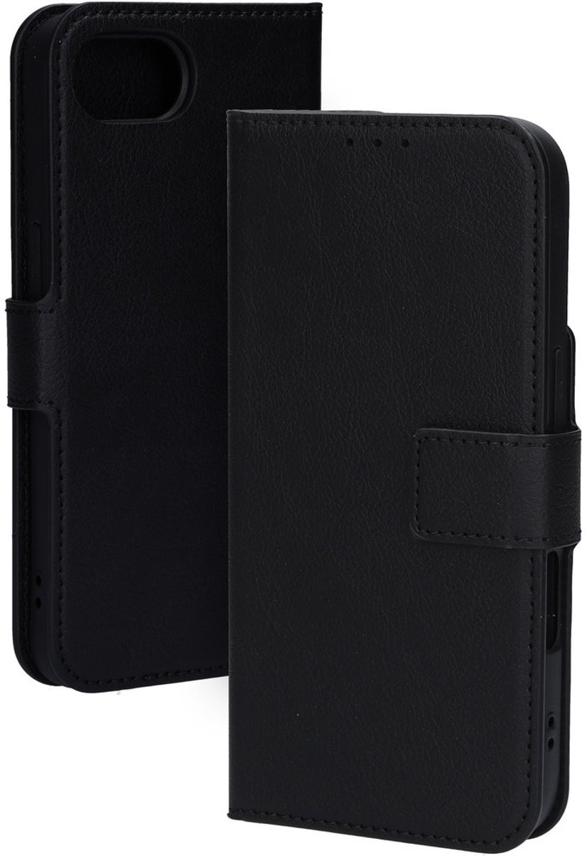 Mobiparts Telefoonhoesje geschikt voor Apple iPhone 17e MagSafe Hoesje | Mobiparts Classic Wallet Bookcase | Geschikt voor MagSafe | Geschikt voor Draadloos Opladen met Magnetische Ring | Geschikt voor MagSafe Case - Zwart