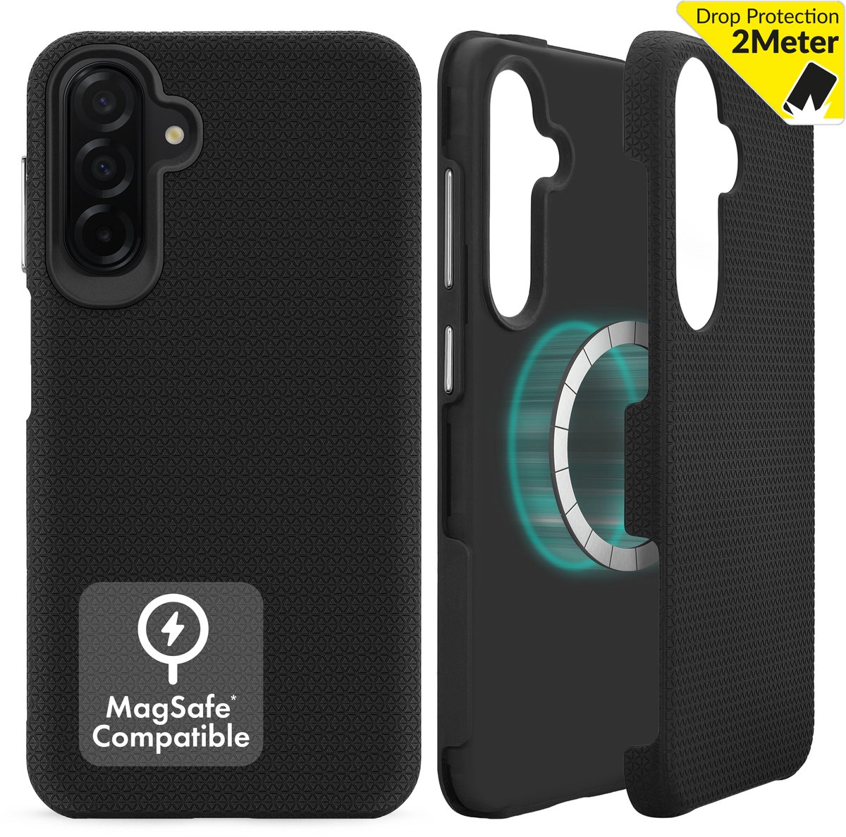 My Style - Magsafe Compatible - Tough Case for - Geschikt voor Samsung Galaxy A27 5G - Black