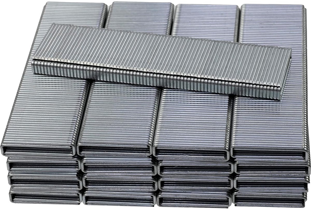 - C58773 - Set van 2500 nietjes met smalle kroon - 25x5.7x1 mm - voor pneumatische nagelnietmachine GA18 - accessoires hechtingen meubels houtbewerking - van staal