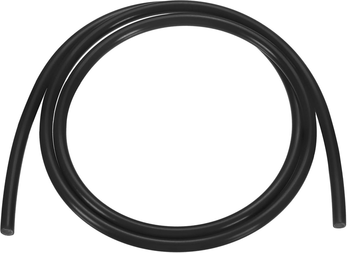 PE-slang 5/32 inch ID x 1/4 inch OD (4 mm x 6 mm), 3,28 Ft (1 Meter), flexibele waterslang, polyethyleen slangbuis voor omgekeerde osmosesystemen, waterfilters, zwart