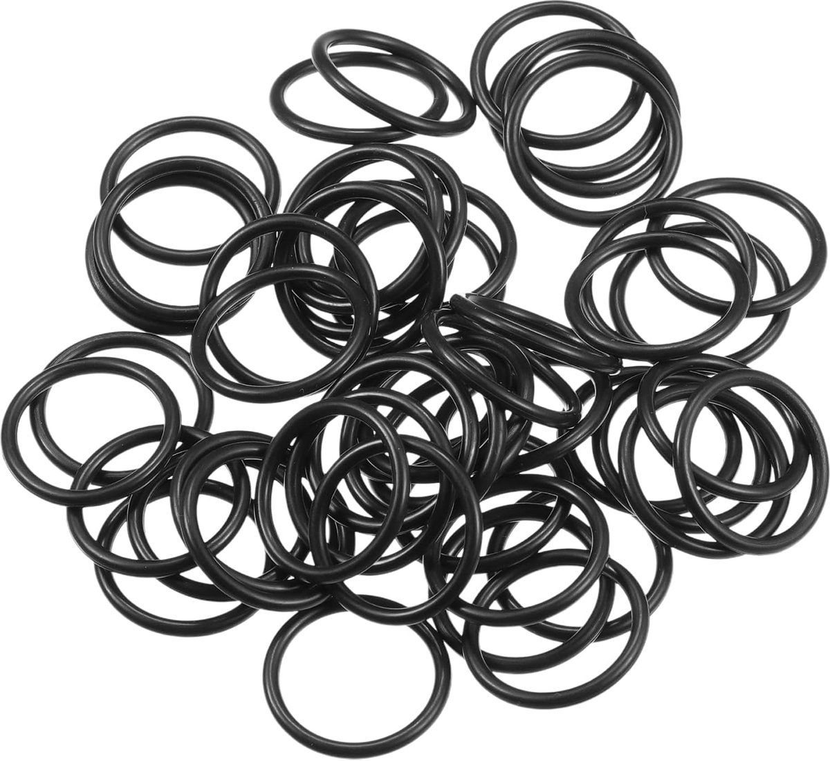 50 stuks 17 mm ID x 2 mm CS universele auto O-ring afdichting - auto - kraan reparatie vrachtwagen SUV aanhanger buis afdichting waterdicht - NBR rubber zwart