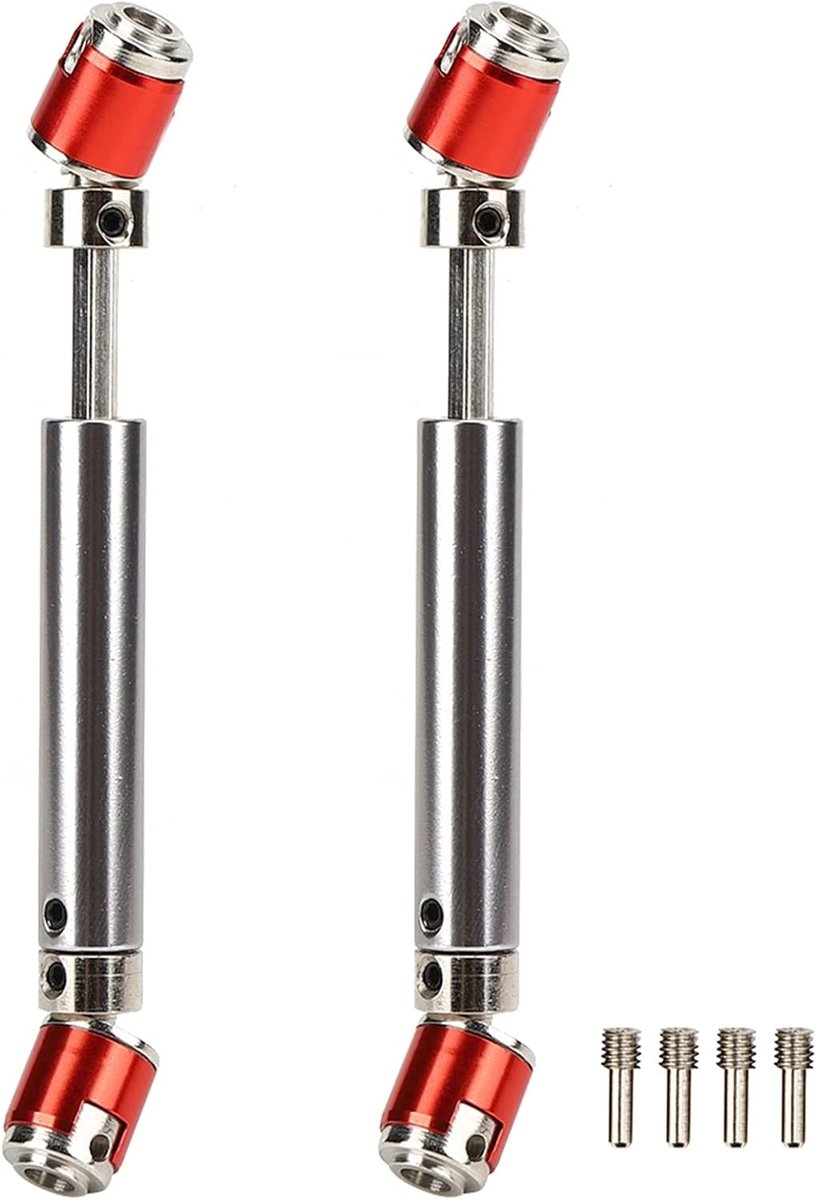 FTX Outlaw 12 × 8 × 2 2 stuks metalen tandwielaandrijfas geschikt voor SCX10 D90 1 10 auto-onderdelen op RC-rupsbanden