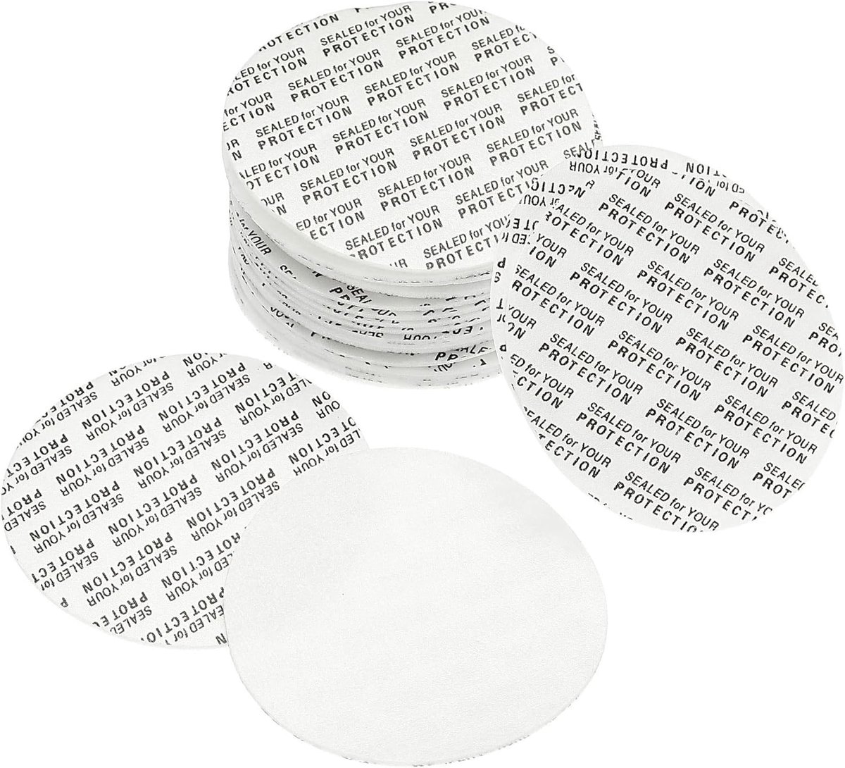 50mm/1.97 "Foam Deksel Liner, 150 Pack PS Schuim Bestand Sabotage Druk Gevoelige Seal voor Bottle Cap Liners Seals