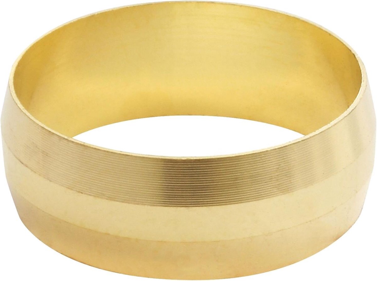 // 56-14S messing ringen diameter 14 voor drukverbindingen (x5), grijs