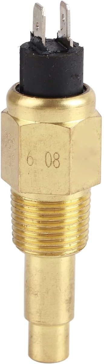 temperatuursensor 3/8 inch NPT 98 motorwatertemperatuursensor geschikt voor 6~24V motoraccessoires, temperatuur- en vochtigheidssensor