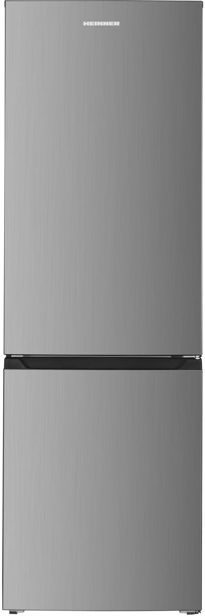 Heinner HC-HM315XE++ Koel-vriescombinatie – 315 L – Energieklasse E – Instelbare Thermostaat – LED-verlichting – Omkeerbare Deur – RVS – 5 Jaar Garantie