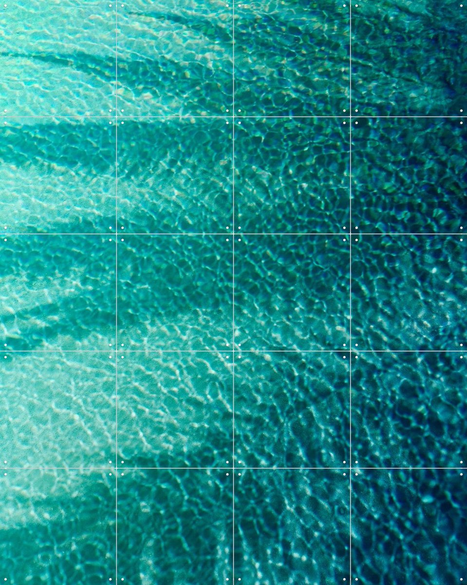 IXXI Crystalline Teal, Angelo Cerantola - 80 x 100 cm - Gratis ophangtool - Grote wanddecoratie en posters - Abstract, Minimalisme, Geometrische