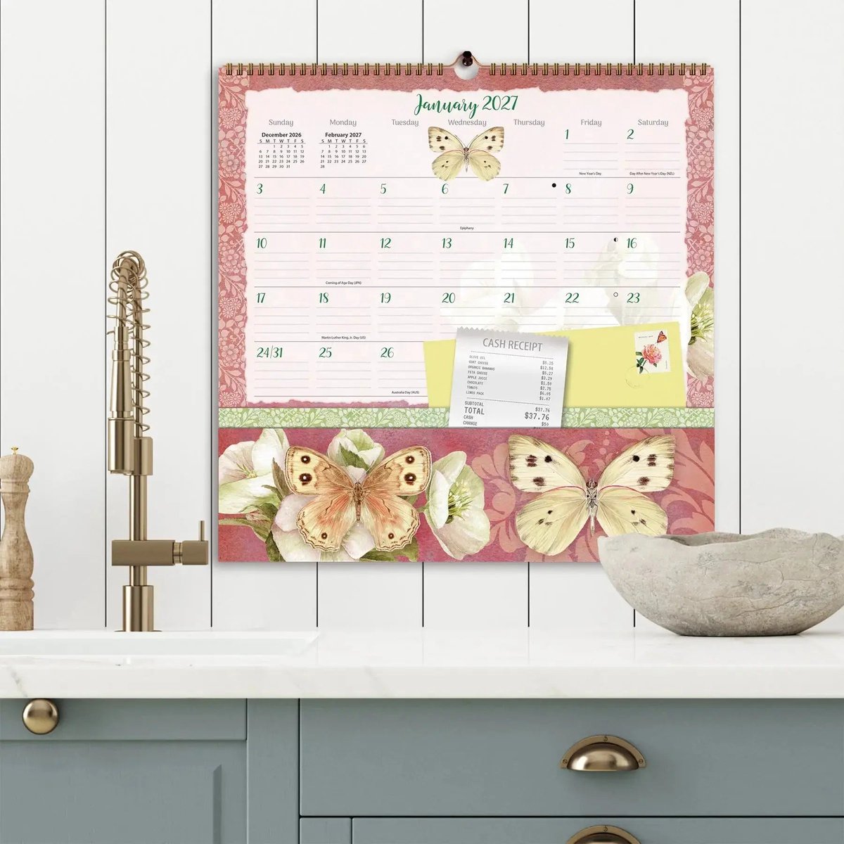 Butterflies Pocket Note Nook Kalender 2027