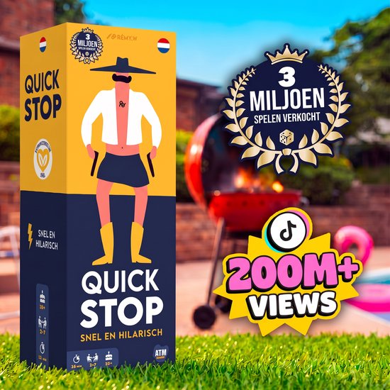 Quickstop - Asmodee - Nederlandstalig kaartspel - Party- en familiespel - Vanaf 10 jaar