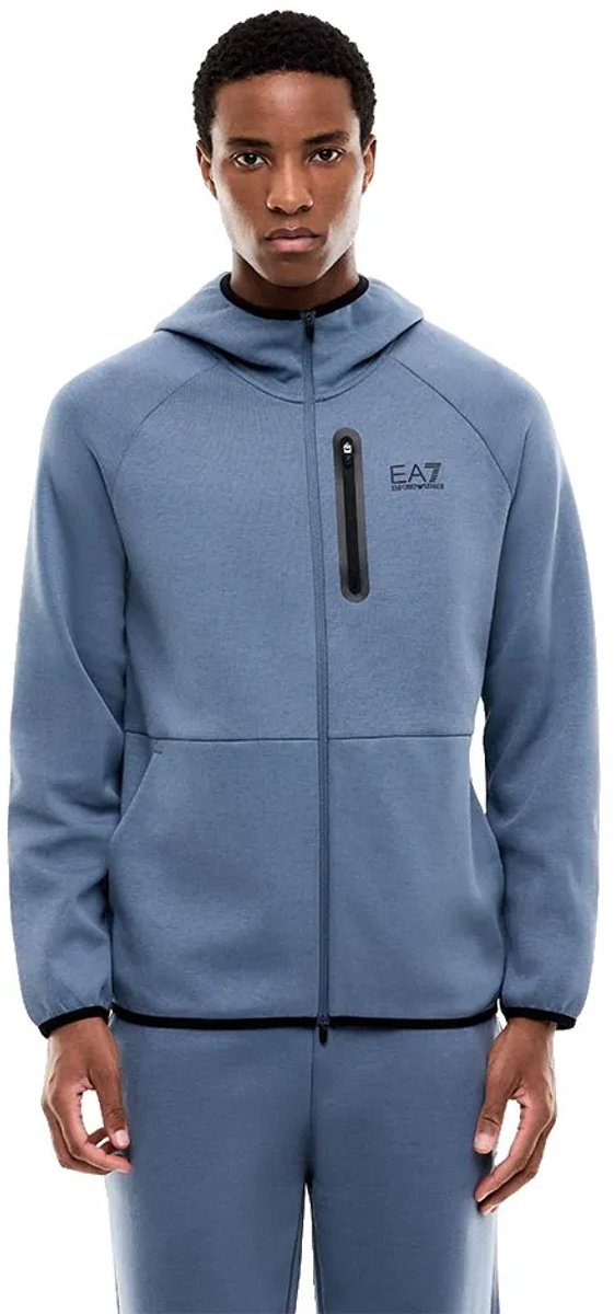 Ea7 Emporio Armani 7m002517_af20845 Sweatshirt Met Rits Blauw S Man