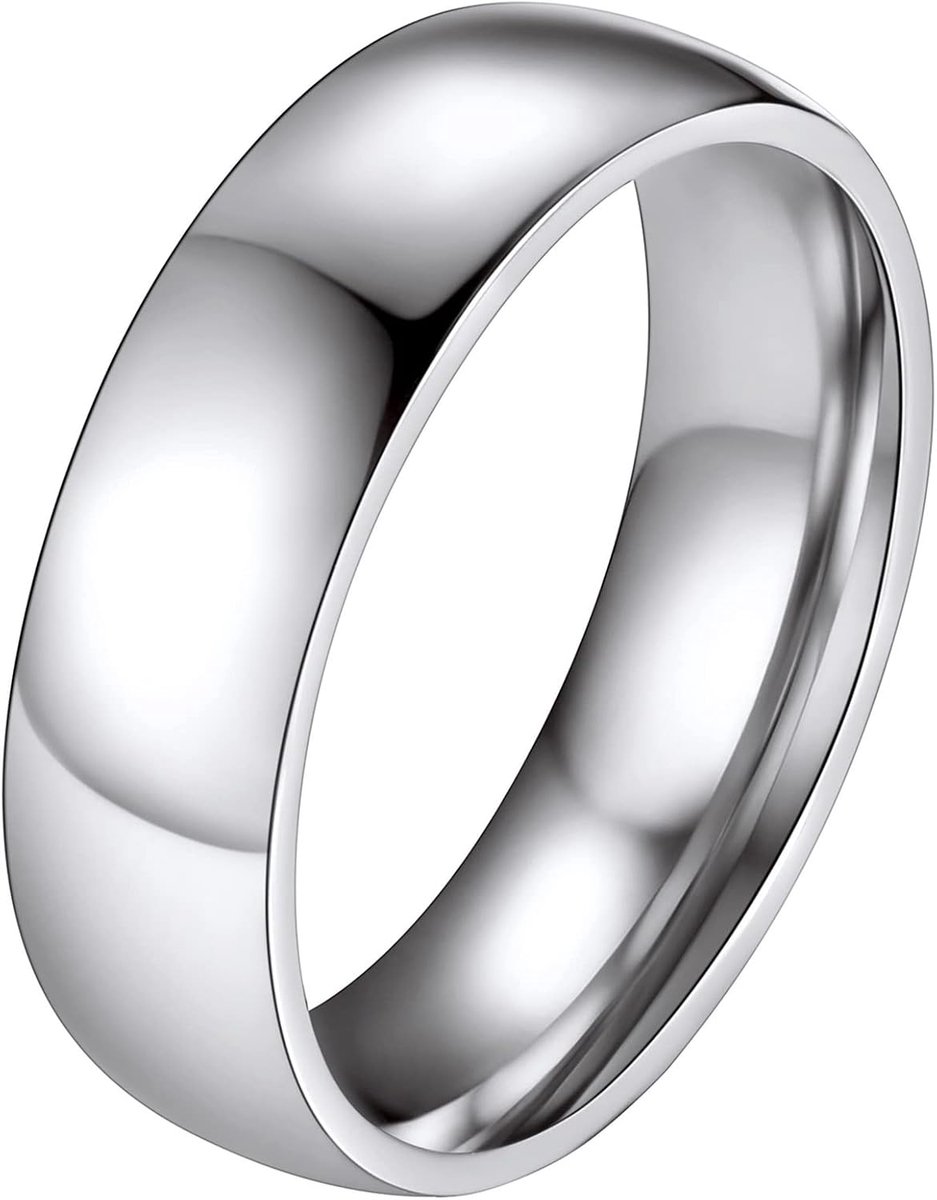 Ring van roestvrij staal voor heren en dames, personaliseerbaar, maat 47-67, trouwring, breedte 2 mm/4 mm/6 mm/8 mm, zilver/goud/zwart, sieraden, modesieraden voor tieners, jongens, meisjes