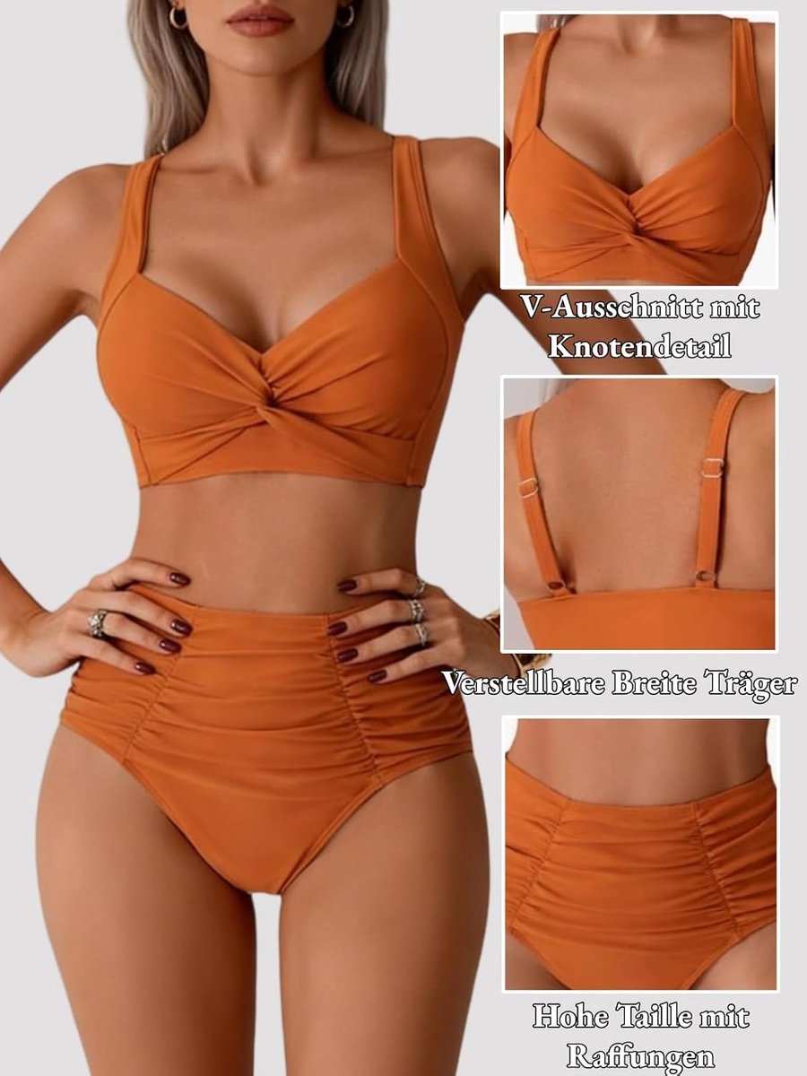 Badpak voor dames, bikini set, buikweg, kanten up, badpak, tweedelige badmode, zwempak voor dames