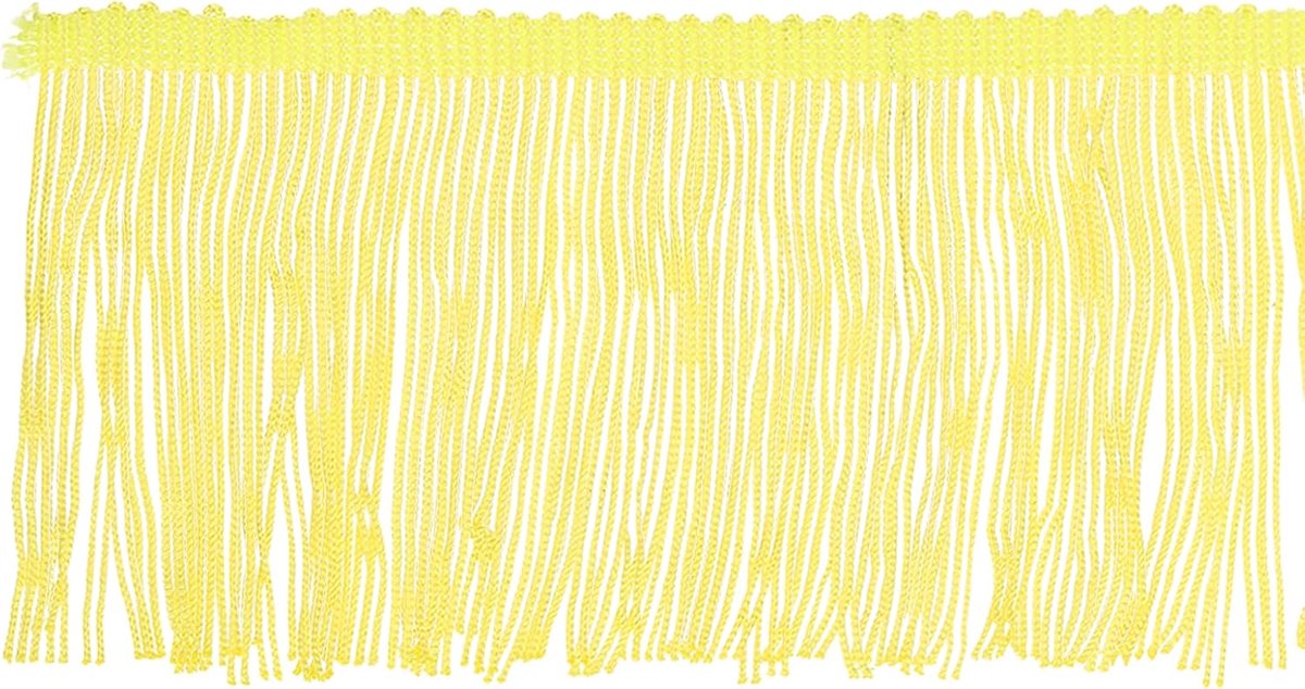 10 Yards 10 Inch Fringe Trim Kwastje Naaien Trim, Polyester Chainette voor DIY Craft Kleding Accessoires Latijnse Trouwjurk Lamp Schaduw Decoratie, Geel