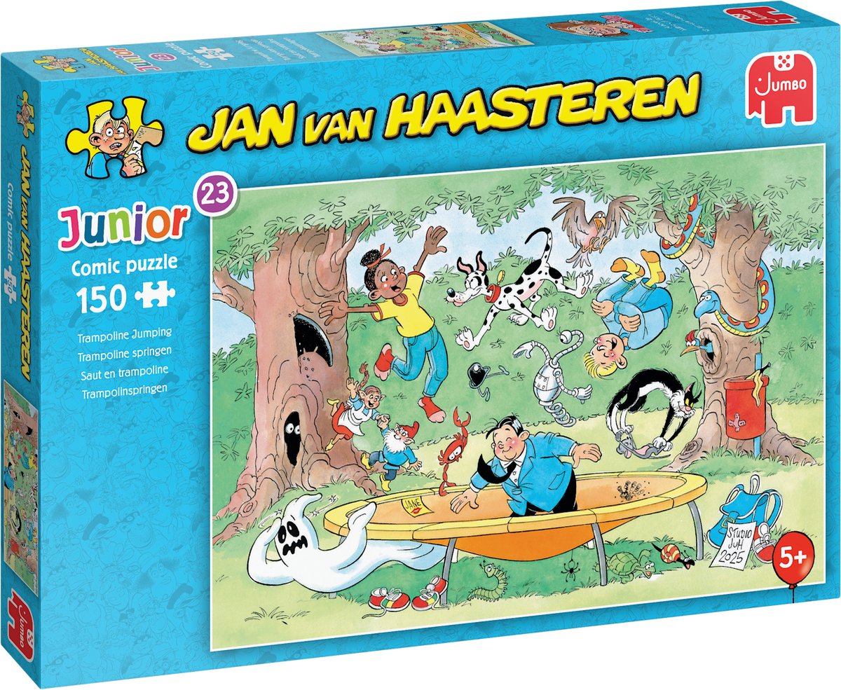 Jan van Haasteren Junior 23 - Trampoline springen - 150 stukjes