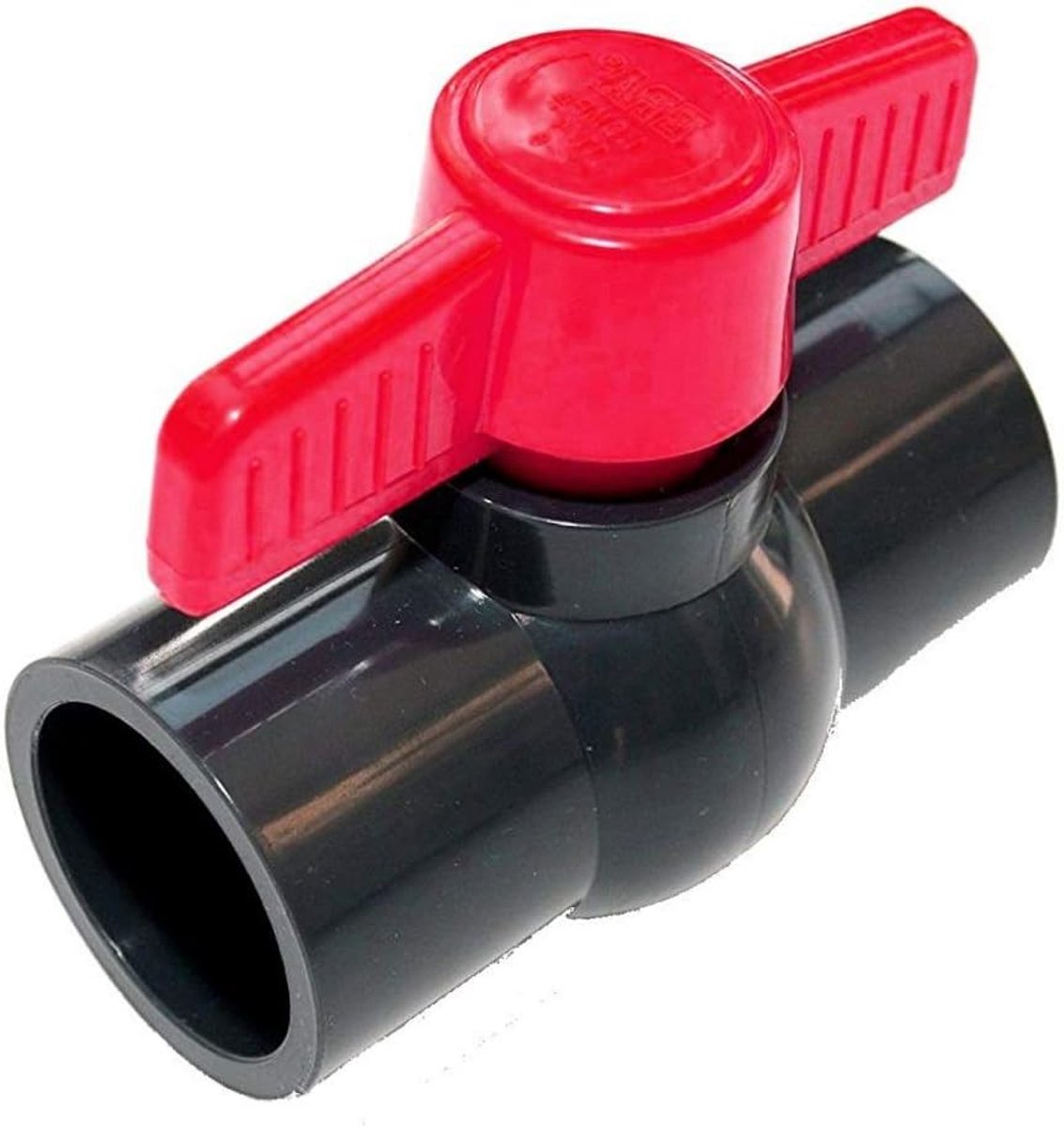 PVC-U kogelkraan 50 mm afsluitkraan van PVC-U DN50 enkele zelfklevende kogelkraan met 2 x kleefmoffen voor 50 mm buisleidingen