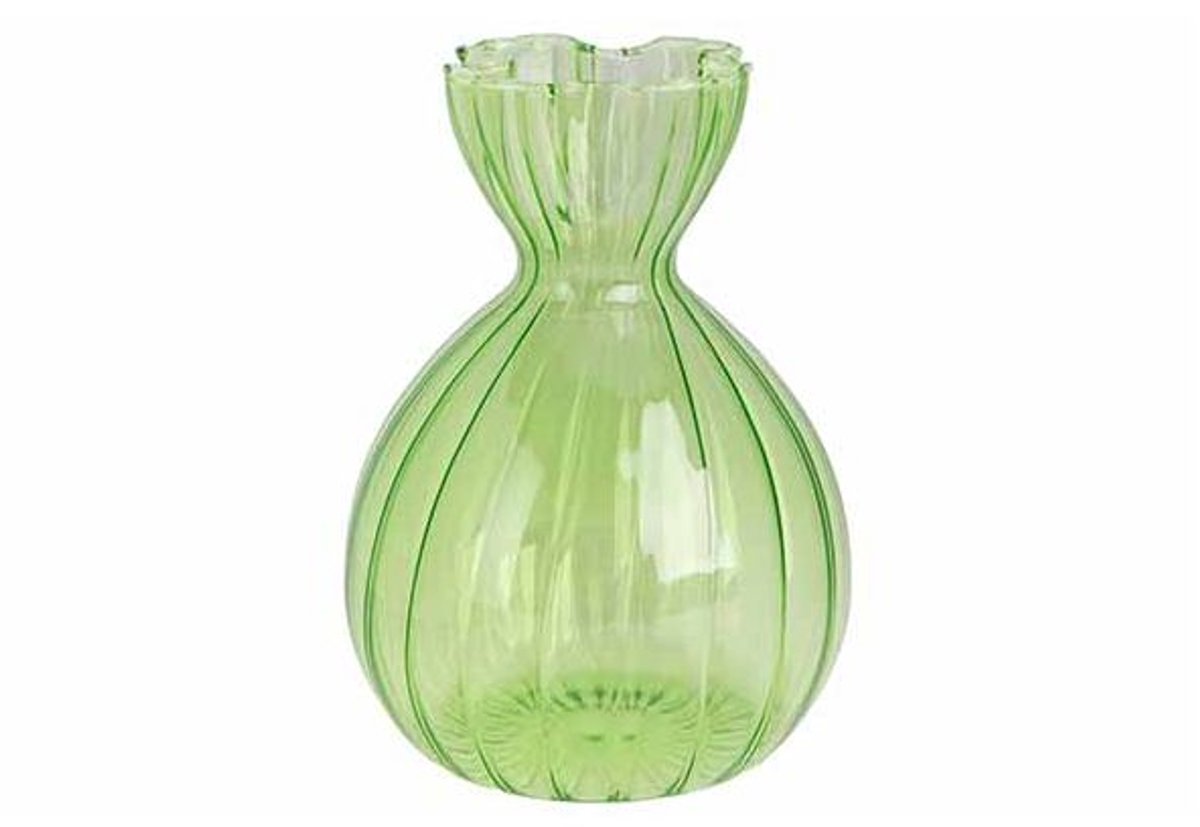 Vaas Bonbon Groen 8x8xh11cm Glas