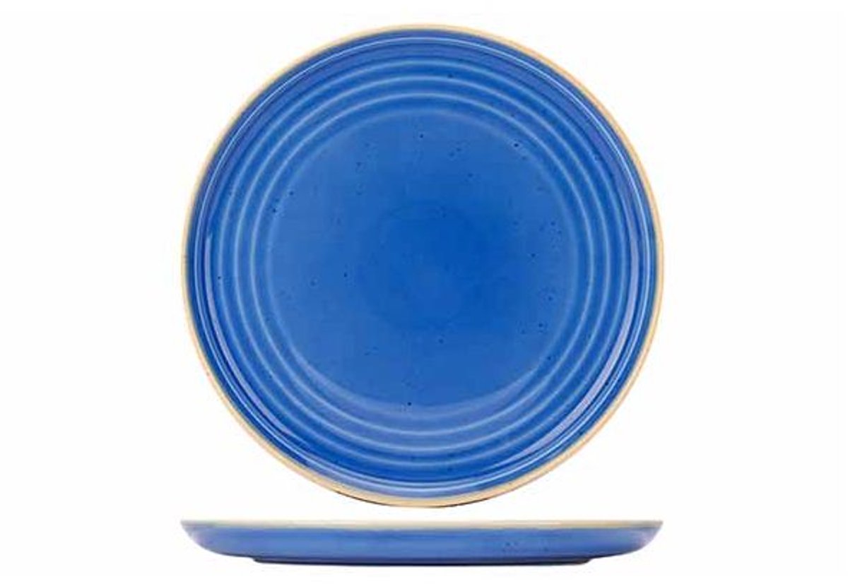 Artisan Blauw Plat Bord D27cm Coupe
