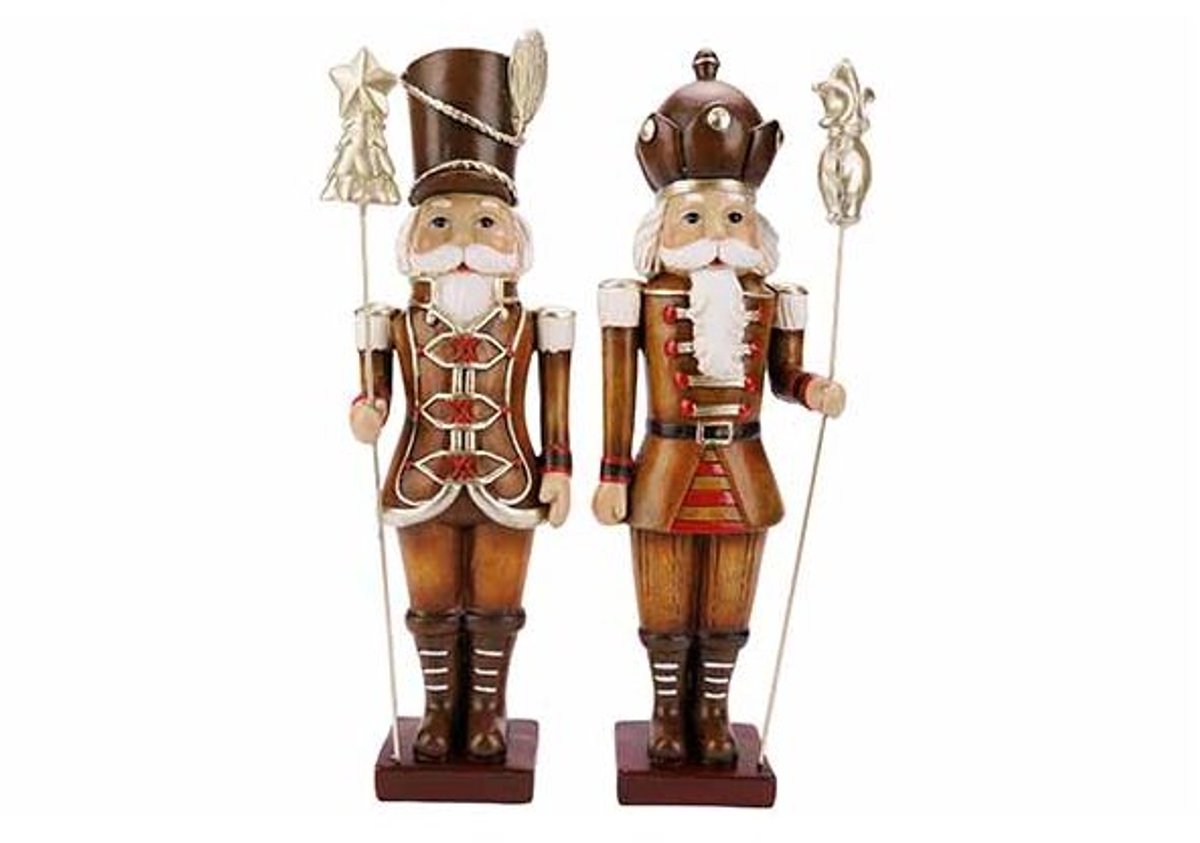 Notenkraker 2ass Bruin 10x9xh31cm Polyre Sin