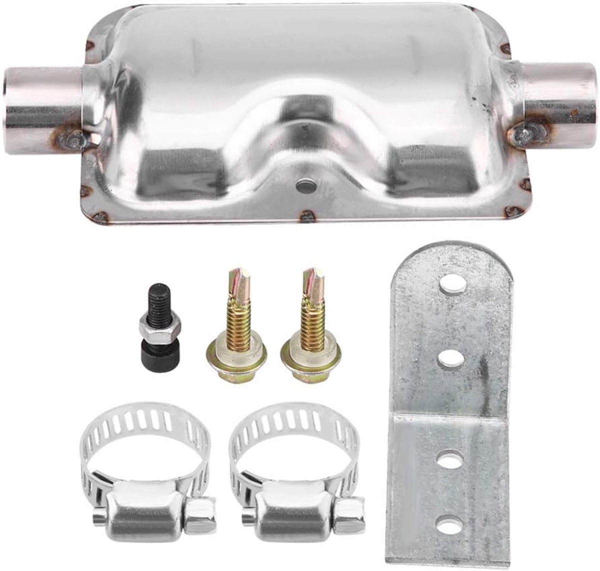 geluidsdemper, 24 mm / 0,94 inch roestvrij staal uitlaatdemper geluiddemper klemmen houder voor espacher verwarming