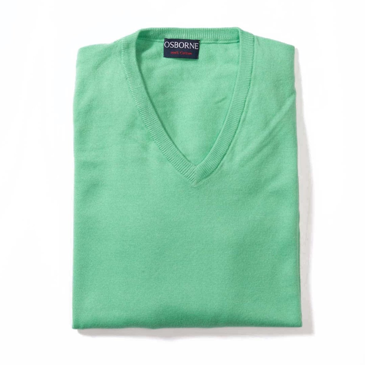 Osborne Knitwear Trui met V hals - Katoen - Springtime - M