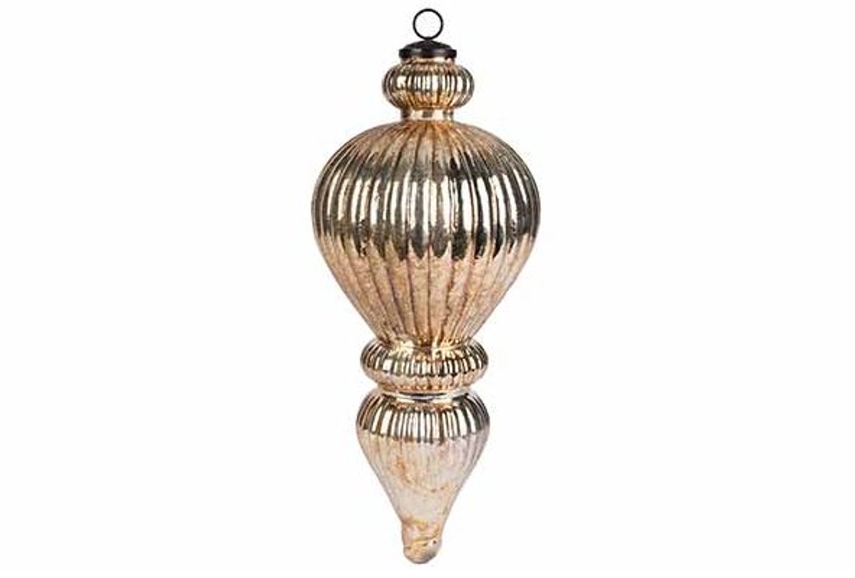 Hanger Tol Antique Goud 17x17xh42cm Glas