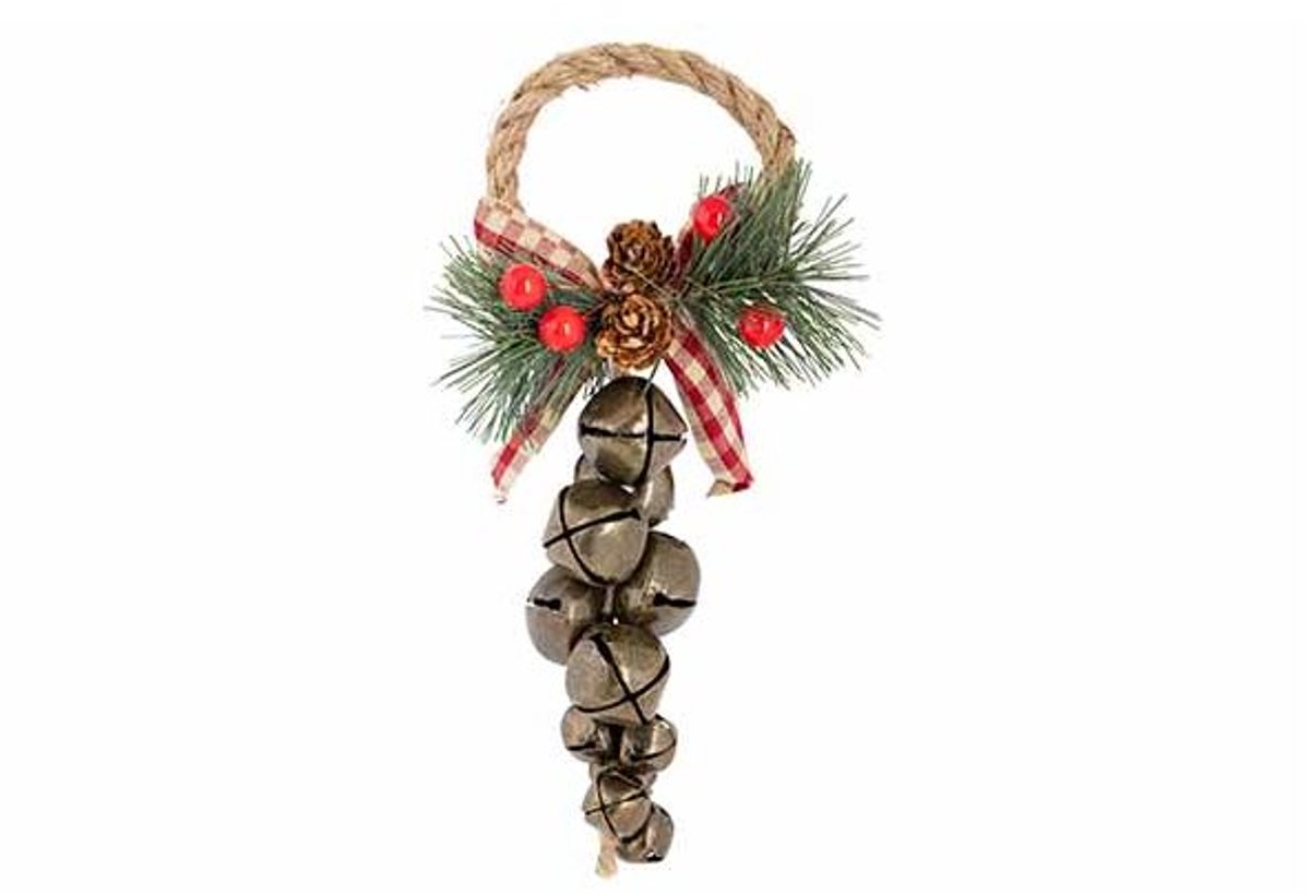 Hanger Bells Brons 10x10xh24cm Metaal