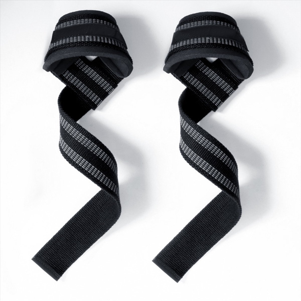 Verdikte tilband, geschikt voor krachttraining, bodybuilding en fitness – deadliftband – unisex, zwart latexgaren.