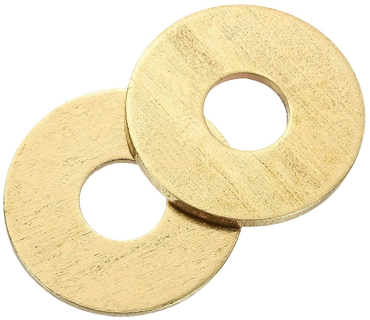 Set van 6 sluitringen, M8 x 24 mm x 1,5 mm messing ringen, sluitringen, assortiment, platte borgringen, afdichtring, metalen ringen voor schroeven, bouten, moeren