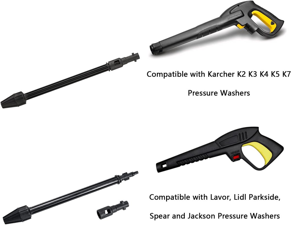 Vuilfrees voor hogedrukreiniger voor Kärcher/Lavor/Parkside hogedrukreiniger K2, K3, K4, K5, K7, accessoires, mondstuk, rotormondstuk, compatibel met Karcher – foto 3