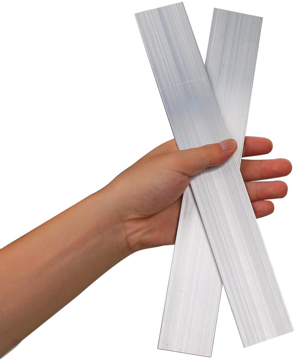 2 stuks vierkante aluminium bars, 4 mm dikte x 45 mm breedte x 305 mm lengte vierkant 6061 aluminium platte plaat voor industriële gebouwen