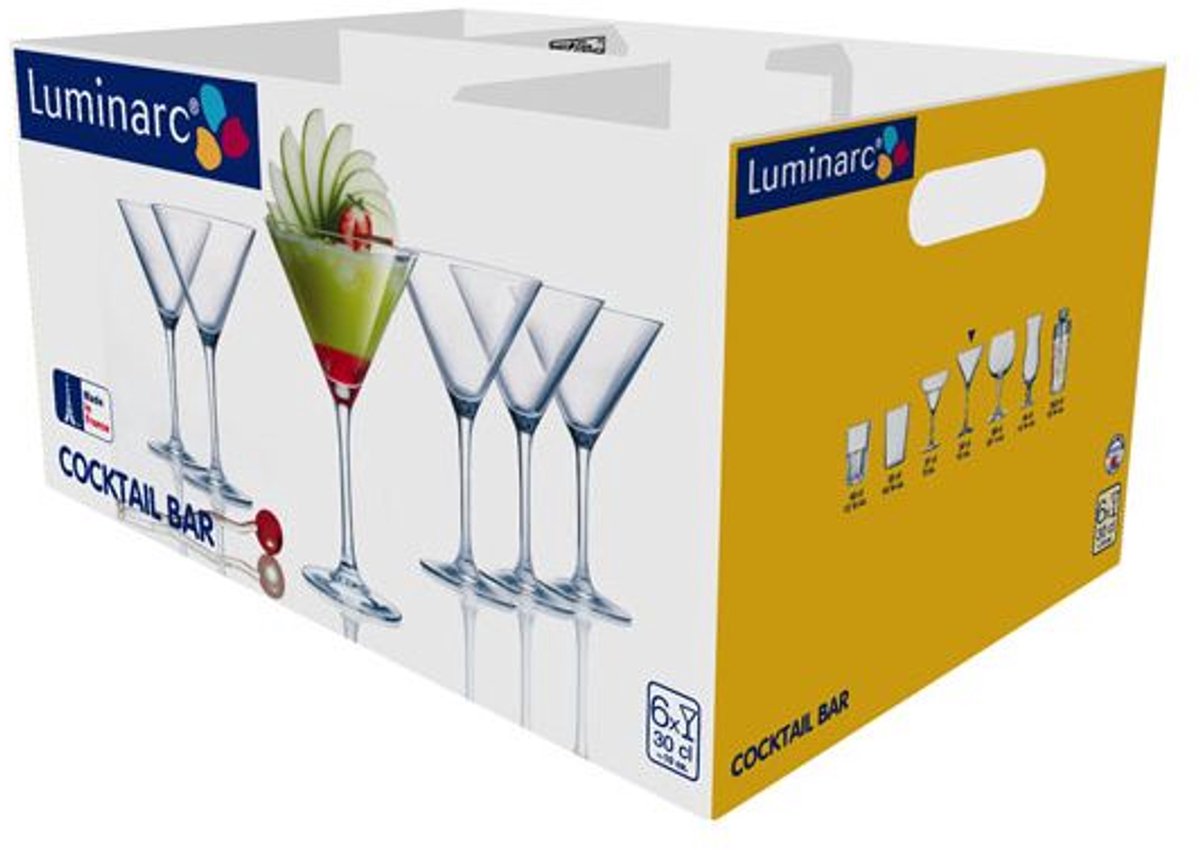 Luminarc Cocktail Bar Martini Glas Op Voet 30cl