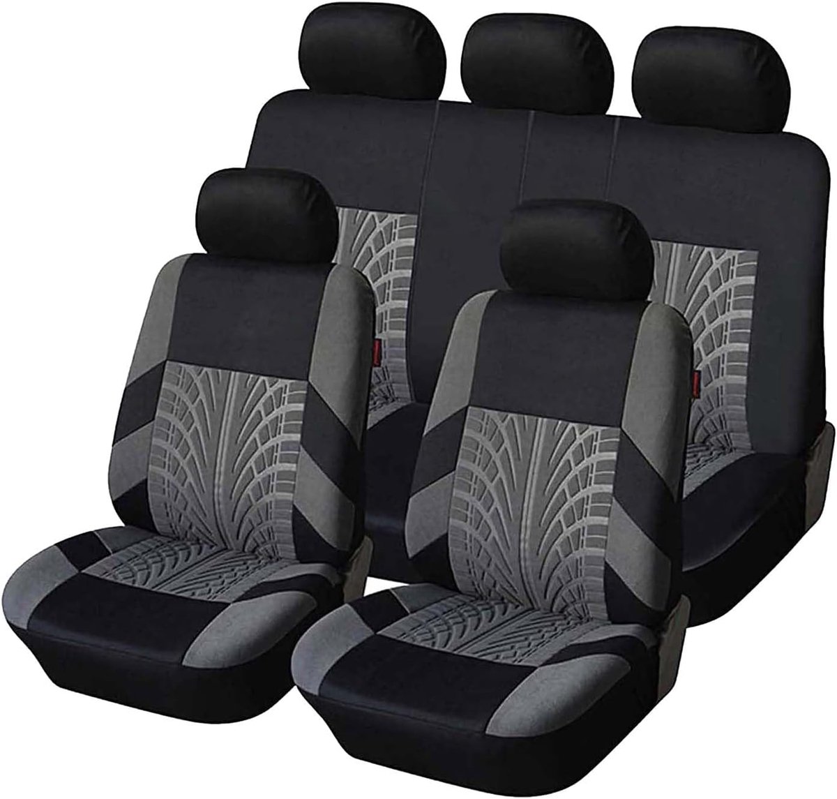 Volledige Set Voor Ford Fiesta MK7 2011-2017, Stoelhoes Ademend Slijtvast Antislip,Grey