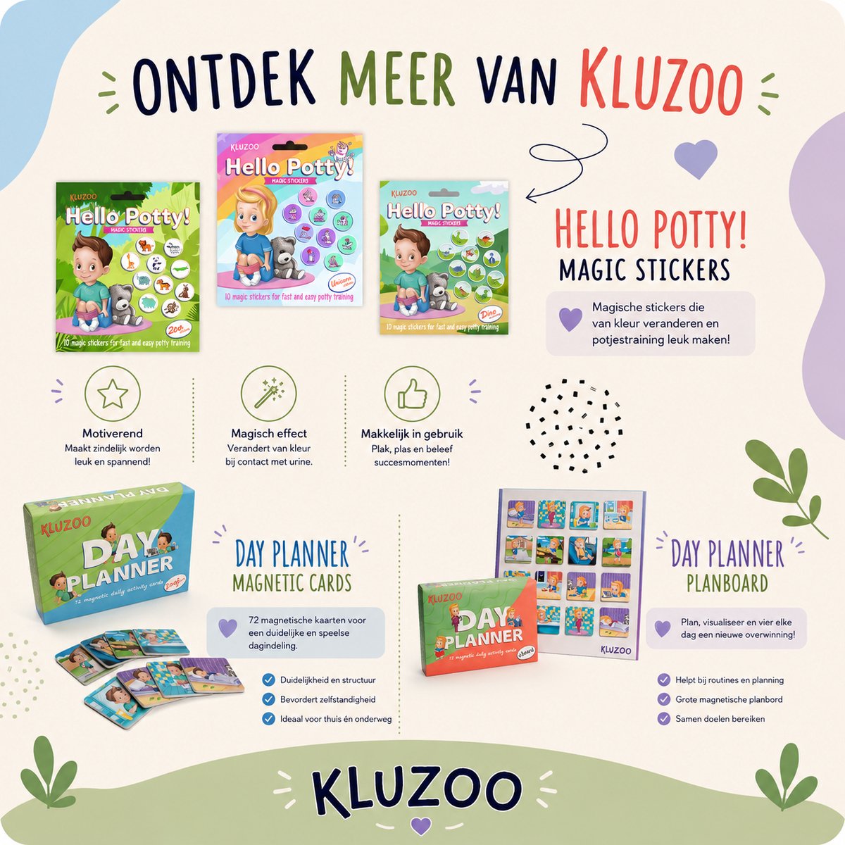 Hello Potty! - 10 Magic Stickers met Dieren - Zindelijkheidstraining Kind - Plasstickers voor kinderen- 10 Magische plasstickers - Potjestraining — afbeelding 8