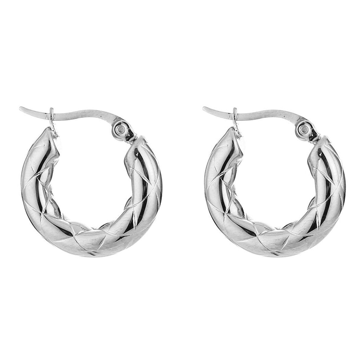 Michelle Bijou Oorbellen Hoop zilver