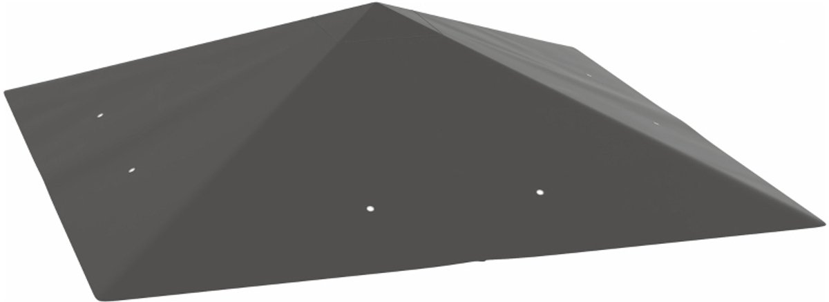 REDOM - Ersatzdach voor partytent - 3 x 3 m - Waterafstotend - UPF 30+ - Oxford-stof - Polyester - Grijs - 298 x 298 cm