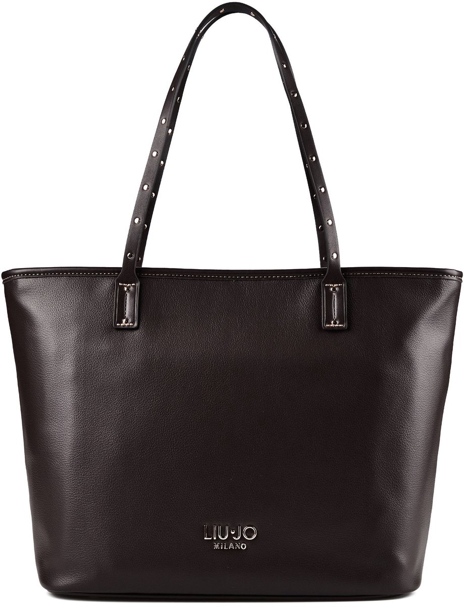 LIU JO schoudertas Evrim Tote Bag Deep Brown donkerblauw