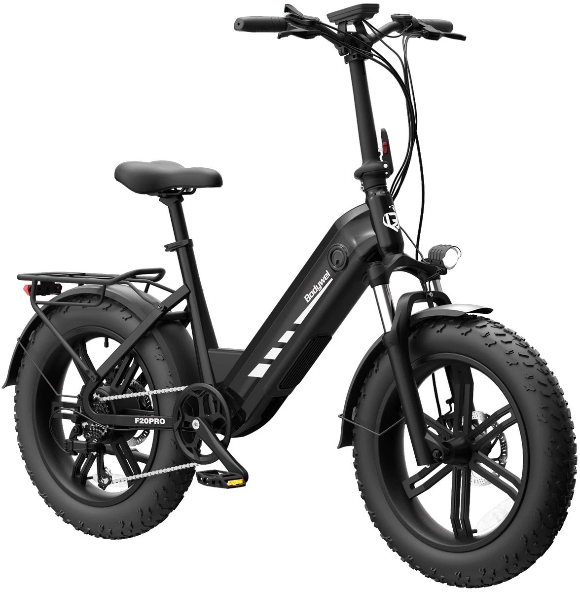 20Inch Elektrische Fiets – 250W Motor - 48V20Ah Lithium Accu – Actieradius tot 130 km – Hydraulische Schijfremmen – 20×4.0 inch Fatbike Banden - Shimano 7 Versnellingen–Elektrische Stadsfiets–Zwart