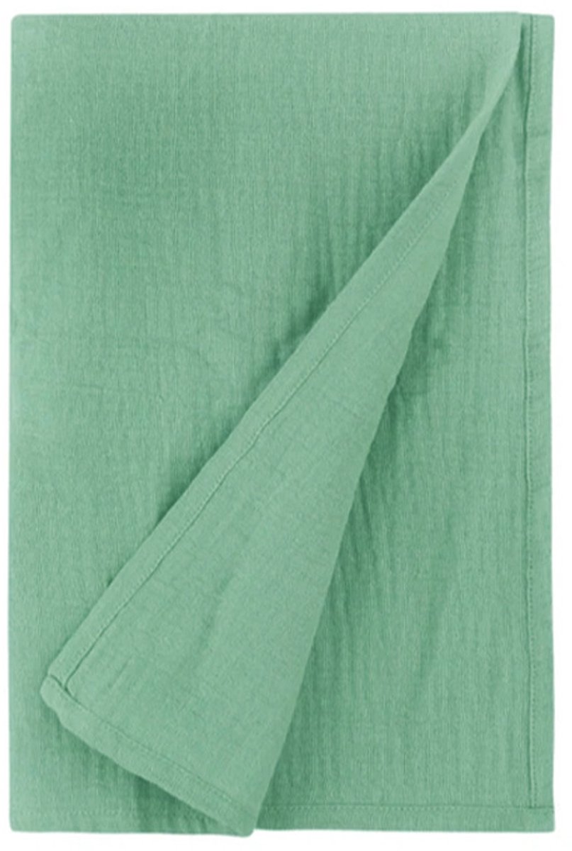 Babywikkeldeken, groot formaat 120*120 cm, ultrazacht en absorberend dubbellaags puur katoen, geschikt voor zowel jongens als meisjes, dunne deken/badhanddoek/wikkeldoek,Fruitgroen